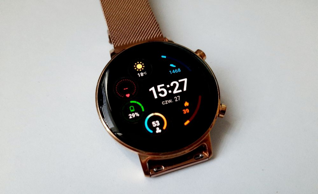 Smartwatch Huawei GT2 Elegant, 42mm, złoty, damski - zdjęcie główne