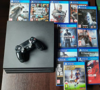 PlayStation 4 PRO, PS4 PRO HDD 1 TB,  12 gier - zestaw
